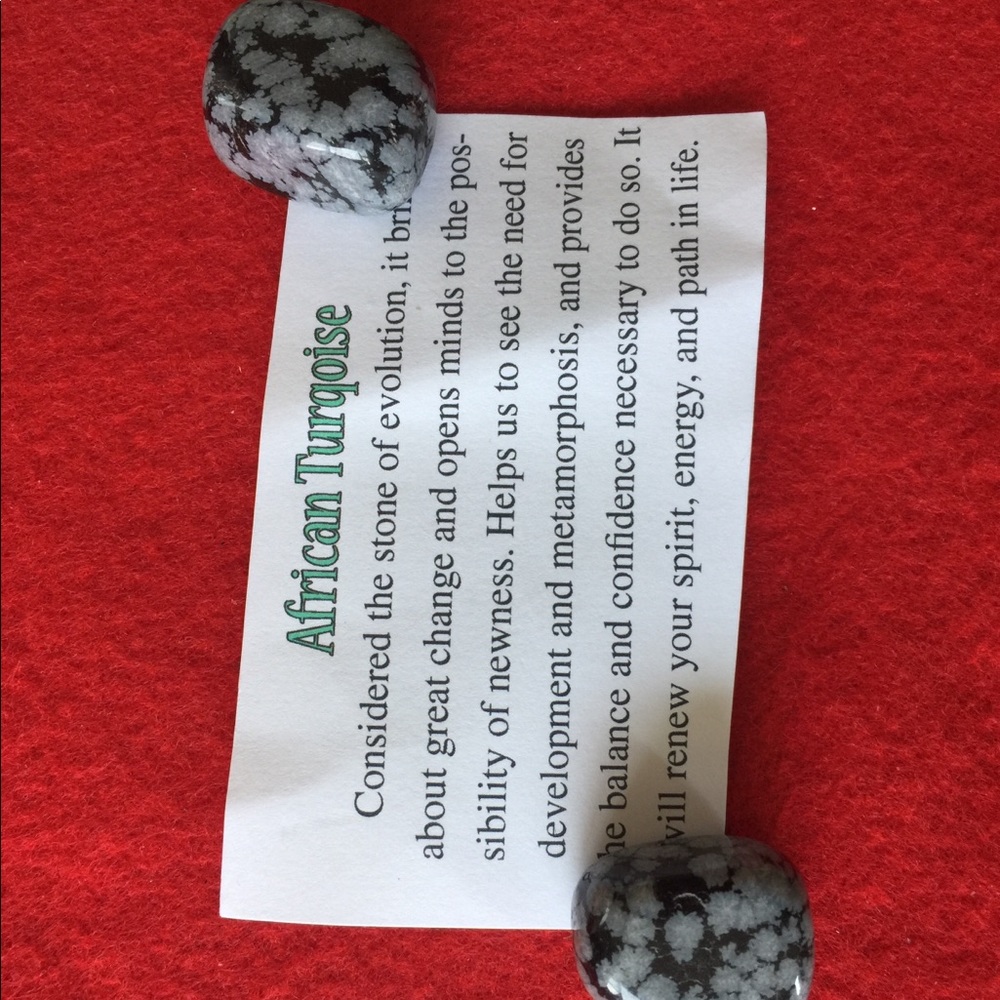 Two African turquoise stone